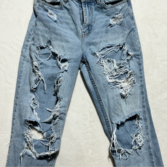 MOM Vintage High Rise Distress Jeans - Picture 3 of 15